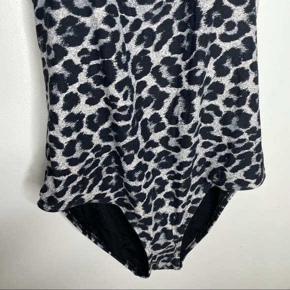 Niptuck Swim Black Mesh & Leopard One Piece Swim - Picture 4 of 11